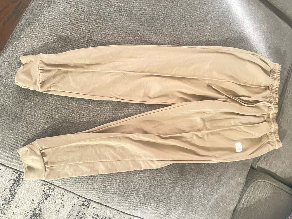 JMIERR Men's Casual Khaki Joggers with Drawstring and Cargo Back Pocket Size M